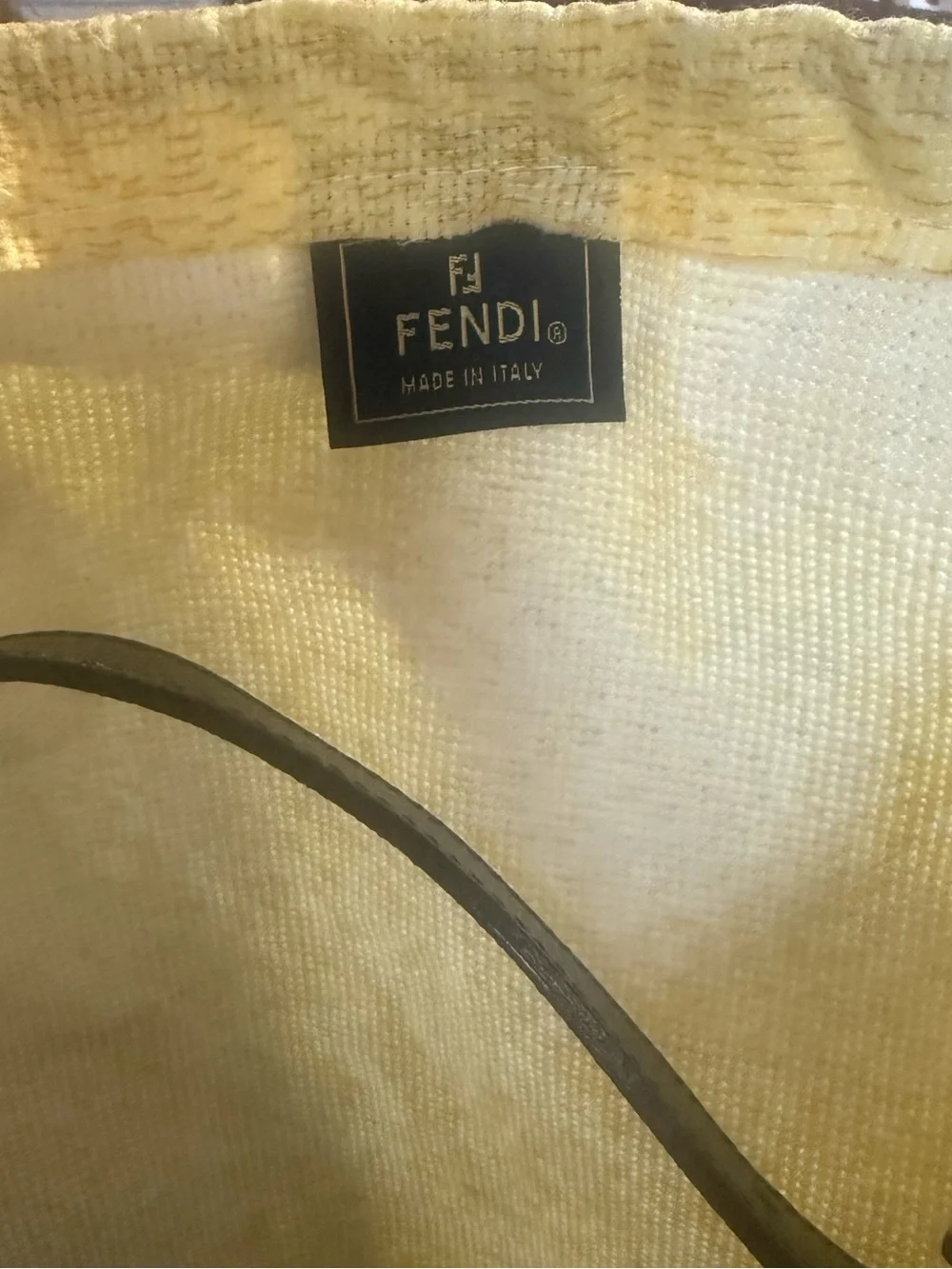 Fendi Brown and Black FF Canvas Shoulder Bag w/ Dust bag!